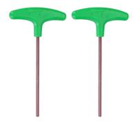 sourcing map 2 chiavi esagonali con manico a T, 6 mm, metriche in acciaio S2, chiavi a T interne esagonali, strumento di riparazione per la manutenzione domestica automobilistica, verde