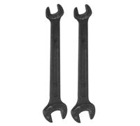 sourcing map 2 chiavi metriche a doppia estremità aperta, 10 mm x 12 mm, dimensioni standard, in acciaio al carbonio, per riparazioni di routine e manutenzione domestica, colore nero