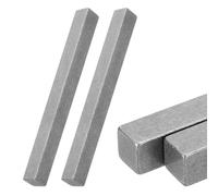 sourcing map 2 chiavi quadrate in acciaio, 3/4 "x 3/4" x 8" 45 #, barre di metallo di precisione trafilate a freddo per chiavi di supporto strutturale meccanico, macchinari industriali, artigianato