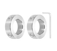 sourcing map 2 collari per alberi, foro da 35 mm, in acciaio inossidabile massiccio, set di 2 collari per albero a vite, diametro esterno 56 mm, spessore 16 mm, per motori, carrelli, puleggie
