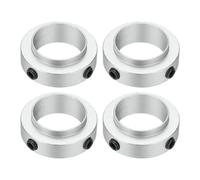 sourcing map 2 collari per albero in lega di alluminio, diametro interno 4,5 cm, diametro esterno 6,5 cm, diametro esterno 13/16 pollici, collari di bloccaggio per alberi di trasmissione, macchine