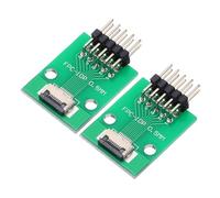sourcing map 2 connettori FFC FPC a 9 pin, da presa da 0,5 mm a doppia fila da 2,54 mm, adattatore a striscia ad angolo retto, scheda convertitore PCB per DVD TV/fotocamere digitali/laptop
