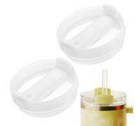 sourcing map 2 coperchi di ricambio per bicchieri, 1180 ml, per tazze da caffè Stanley, a prova di fuoriuscite e spruzzi (bianco, corpo principale bianco latte)