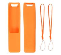 sourcing map 2 coperture per telecomando TV, 170 x 40 x 20 mm, in silicone, anti caduta e assorbimento degli urti, custodia protettiva completa per controller TV BN59, arancione