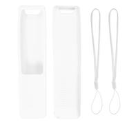 sourcing map 2 coperture per telecomando TV, 170 x 40 x 20 mm, in silicone, anti caduta e assorbimento degli urti, custodia protettiva completa per controller TV BN59, bianco