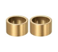 sourcing map 2 cuscinetti a manicotto, foro da 20 mm x diametro esterno 25 mm x lunghezza 15 mm, boccole autolubrificanti in bronzo sinterizzato