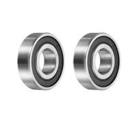 sourcing map 2 cuscinetti a sfera non standard, 14329-2RS, diametro interno 14 mm x diametro esterno 32 mm x spessore 9 mm, cuscinetti a doppia gomma sigillata in acciaio cromato per macchinari