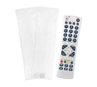 sourcing map 2 custodie protettive per telecomandi (25,4 x 7,1 cm), trasparenti, impermeabili, flessibili, universali, per controller TV, aria condizionata e televisione