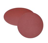 sourcing map 2 dischi abrasivi PSA da 30,5 cm, grana 240, carta vetrata autoadesiva in ossido di alluminio, carta abrasiva rotonda senza foro, levigatrice a secco e bagnata, vernice per auto, legno