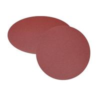 sourcing map 2 dischi abrasivi PSA da 30,5 cm, grana 40, carta vetrata autoadesiva in ossido di alluminio, senza fori, carta levigatrice rotonda bagnata/asciutta, vernice auto sabbia, legno, metallo