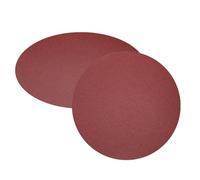 sourcing map 2 dischi abrasivi PSA da 30,5 cm, grana 60, carta vetrata autoadesiva in ossido di alluminio, senza fori, carta levigatrice rotonda bagnata/asciutta, vernice auto sabbia, legno, metallo