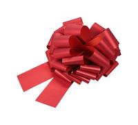 sourcing map 2 fiocchi grandi da 30,5 cm, con glitter, per confezioni regalo, nastri rossi per cesti di nozze, regali di Natale