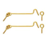 sourcing map 2 ganci girevoli per cabina e chiavistello, 12,7 cm, in ottone massiccio per porte e finestre, con viti di montaggio, per finestre in legno, armadi, armadi, in ottone