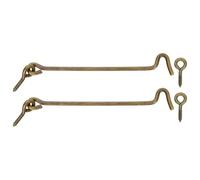 sourcing map 2 ganci girevoli per cabina e chiavistello, in ottone massiccio da 17,8 cm, per porte e finestre, con viti di montaggio, per finestre in legno, armadi, armadi, color bronzo