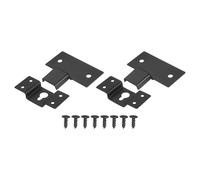 sourcing map 2 ganci per buco della serratura, 7,1 x 3,18 cm, staffe per appendere altoparlanti a parete, kit di ganci con viti di montaggio per altoparlanti audio surround e cornici per foto