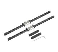 sourcing map 2 guide lineari MGN9 da 250 mm con blocco carrello scorrevole MGN9H e mini guida, guida al movimento lineare per mini macchine CNC per incisione 3D