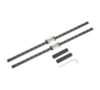 sourcing map 2 guide lineari MGN9 da 400 mm con blocco carrello scorrevole MGN9H e mini guida, guida al movimento lineare per mini macchine CNC per incisione 3D