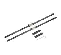 sourcing map 2 guide lineari MGN9 da 450 mm con blocco carrello scorrevole MGN9H e mini guida, guida al movimento lineare per mini macchine CNC per incisione 3D