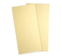 sourcing map 2 lastre in ottone puro, 10,2 x 5,1 cm, spessore 1 mm, piastra in ottone con guanti per artigianato, modellatori, gioielli, riparazioni, riparazioni elettriche (oro)