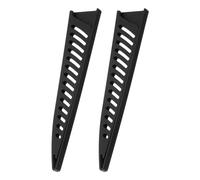sourcing map 2 manicotti protettivi per coltelli da 15,2 cm, protezione universale per coltelli da cucina, nero