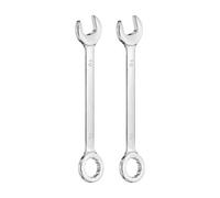 sourcing map 2 mini chiavi combinate da 10 mm, metriche a 12 punti, offset ad angolo aperto a 15 gradi, in acciaio CR-V, per riparazioni fai da te