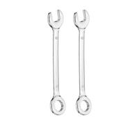 sourcing map 2 mini chiavi combinate da 9 mm, metriche a 12 punti e offset ad angolo di 15 gradi, in acciaio CR-V a doppia estremità, strumento per riparazioni fai da te