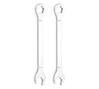 sourcing map 2 mini chiavi combinate super sottili da 7 mm, metriche a 12 punte e estremità aperta, in acciaio inox, a doppia estremità, per tubi, macchinari per automobili, mobili, riparazioni fai da