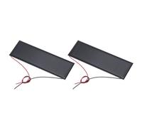 sourcing map 2 mini pannelli solari da 6 V, 0,6 W, 100 mA, piccoli pannelli solari policristallini con 2 cavi per kit di materiali elettrici fai da te per giocattoli, caricabatterie, 120 mm x 38 mm