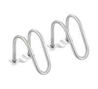 sourcing map 2 morsetti a croce per tubi da 25 mm x 42 mm, M8 in acciaio inox 304, a forma di U, connettore per tubi incrociati in acciaio, per serre agricole e recinzioni