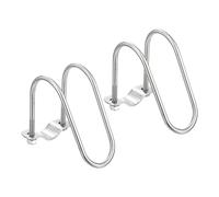 sourcing map 2 morsetti a croce per tubi da 32 mm x 42 mm, M6 in acciaio inox 304, a forma di U, connettore per tubi incrociati in acciaio, per serre agricole e recinzioni