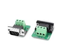 sourcing map 2 PC DB9-G3 9perno Maschio Senza Saldatura Adattatore RS232 seriale per RXD TXD Terminale GND