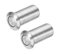 sourcing map 2 pezzi 14 mm, protezione antipolvere per serratura della porta, in acciaio inossidabile 304, antipolvere, inserti per serratura scorrevole, accessori per serratura interna ed esterna