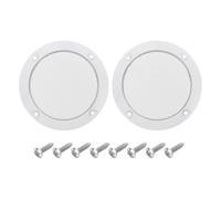sourcing map 2 pezzi 3 pollici nero altoparlante griglia in rete metallica Woofer Guard protezione antipolvere cerchio decorativo bianco telaio ABS con viti per Home Audio Car Speaker sostituzione