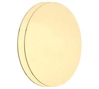 sourcing map - 2 pezzi di piastra rotonda in ottone, diametro 100 mm (3,94"), spessore 1 mm, piastre in ottone rame H62 per artigianato, fai da te, riparazioni elettriche, uso industriale