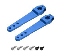 sourcing map 2 pezzi Servo Horn 25T Braccio sterzo 35mm Lunghezza Blu Scuro Adatto per fai da te RC Auto/Barca/Aerei Accessori Modello Barca con 2 Pz Viti