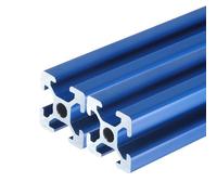 sourcing map 2 pezzi t Slot 2020 Profilo di estrusione in alluminio 150 mm 6 pollici, telaio di estrusione lineare blu anodizzato standard europeo per stampante 3D, macchina CNC