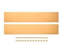 sourcing map 2 piastre per porta, 15 x 86 cm, in alluminio, spessore 2 mm, per porta anteriore esterna o porta posteriore, oro