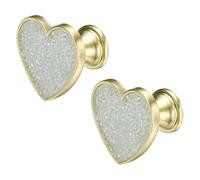 sourcing map 2 pomelli per cassetti, in lega di zinco, maniglie decorative a forma di cuore, con viti, per mobili, comò, guardaroba, armadio, blu chiaro