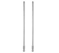 sourcing map 2 punte per cacciavite Phillips PH2 da 1/4" con codolo esagonale da 200 mm, in acciaio S2 magnetico di grado industriale, punte per trapano elettrico a croce da 5 mm