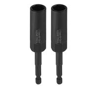 sourcing map 2 punte per trapano avvitatore da 13 mm con attacco esagonale da 1/4", attacco esagonale da 110 mm, extra lunghe, a 6 punti, cambio rapido, in acciaio CR-V, per avvitatori elettrici