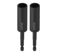 sourcing map 2 punte per trapano avvitatore da 14 mm, attacco metrico profondo da 1/4", codolo esagonale da 110 mm, extra lunghe, a 6 punti, cambio rapido, in acciaio CR-V, per avvitatori elettrici