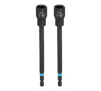 sourcing map 2 punte per trapano avvitatore da 7/16", attacco da 1/4", codolo esagonale da 150 mm, prese magnetiche a 6 punti, cambio rapido, in acciaio Cr-V, per driver di trapano elettrico