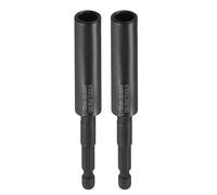 sourcing map 2 punte per trapano avvitatore da 9 mm, attacco metrico profondo da 1/4", codolo esagonale da 110 mm, extra lunghe, a 6 punti, cambio rapido, in acciaio CR-V, per avvitatori elettrici