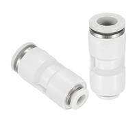 sourcing map 2 raccordi a pressione per connettere tubi di riduzione da 3/8" OD x 1/4" tubo OD dritto pneumatico rapido connettore per tubo di linea del tubo flessibile dell'aria, olio dell'acqua