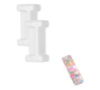 sourcing map 2 stampi in resina da 6,3 cm, lettere dell'alfabeto maiuscolo, stampi 3D in silicone per realizzare candele, artigianato fai da te, parole, segni, arte, feste, decorazioni per la casa