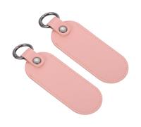 sourcing map 2 supporti in pelle per chiavette USB, portachiavi, 12,7 x 4,3 cm, custodia protettiva per USB, custodia protettiva con portachiavi per unità flash, rosa