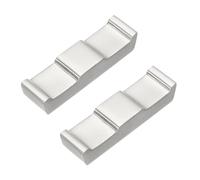 sourcing map 2 supporti per bacchette, in acciaio inox 304, 6,6 x 1,8 x 1,3 cm, utensili da cucina per la casa, per cucchiai, forchette, cucchiaini, utensili da pranzo, color argento