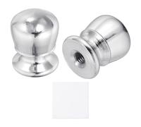 sourcing map 2 terminali per lampada alti 2,5 cm, filettatura 1/4-27, pomello per lampada con tappo a vite, dadi con panno di pulizia, per illuminazione da tavolo, pavimento, paralume decorativo