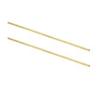sourcing map 2 tubi rotondi in ottone, diametro esterno 6 mm, spessore della parete 0,5 mm, lunghezza 300 mm, tubi dritti di precisione, senza cuciture, per progetti fai da te, artigianato,