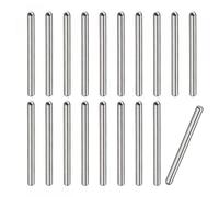 sourcing map 2 x 30 mm, 20 pezzi in acciaio inox 304 testa rotonda piatta smussata perno tassello pin letto a castello, pioli di supporto mensole elementi di fissaggio